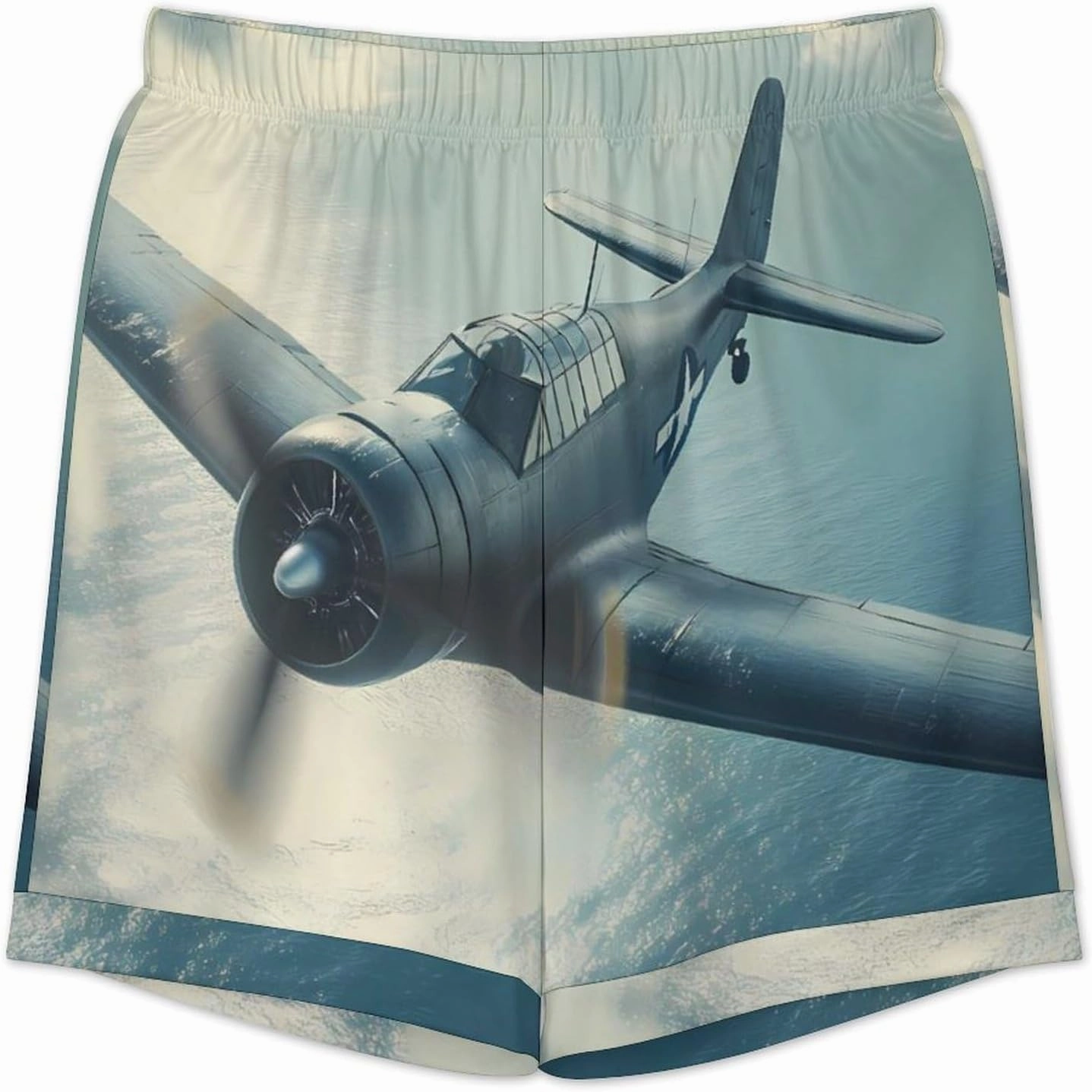 Airplane Aviation Mens Pajamas Set Short Sleeve Shirt And Shorts Sleepwear PJ Sets Loungewear