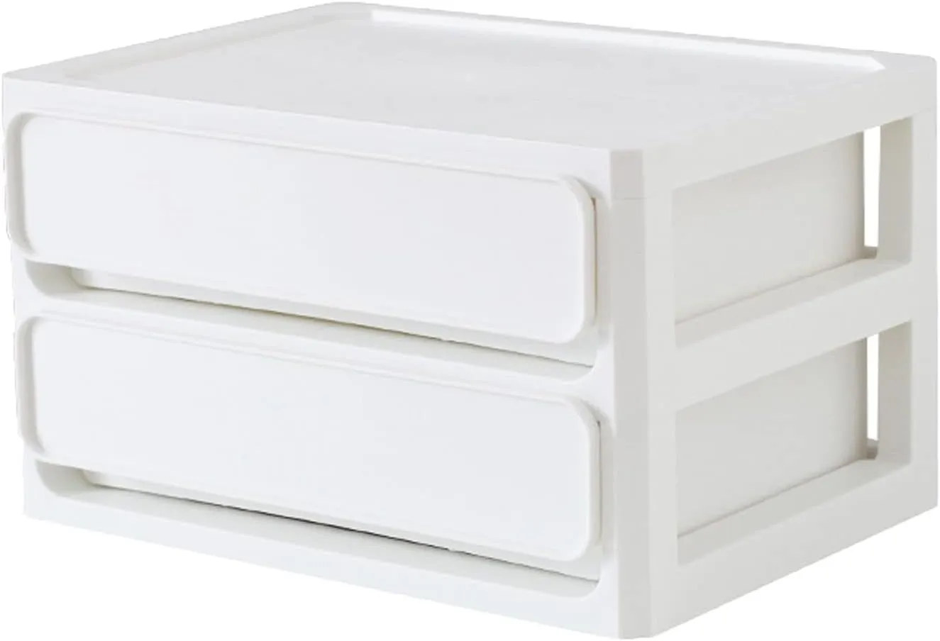 Akozon Action Figure Storage Box Stackable Transparent Display Case For Cartoon Figures Dolls For Home (White)