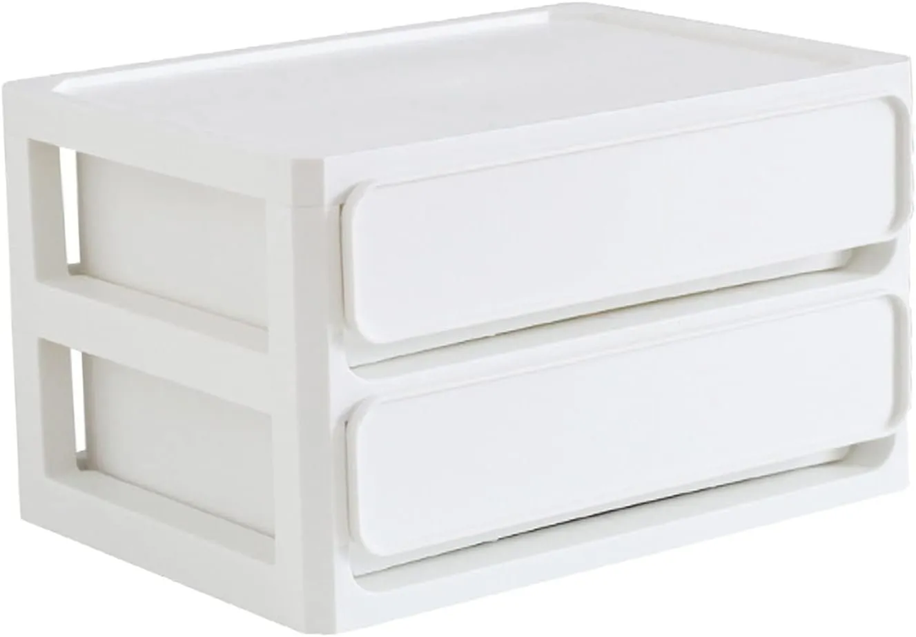 Akozon Action Figure Storage Box Stackable Transparent Display Case For Cartoon Figures Dolls For Home (White)