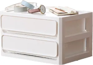 Akozon Action Figure Storage Box Stackable Transparent Display Case For Cartoon Figures Dolls For Home (White)