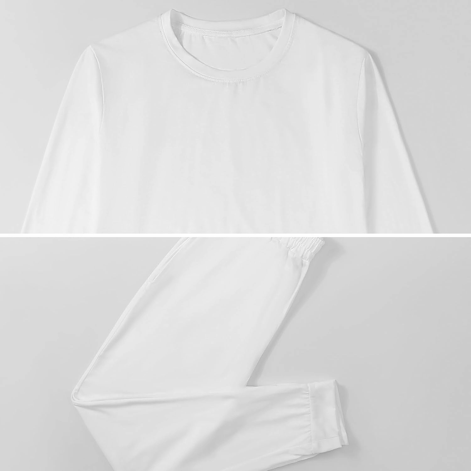 All Trash No Trailer Warm Mens Pajama Sets Sleepwear Soft Loungewear Long Sleeve Top & Bottom