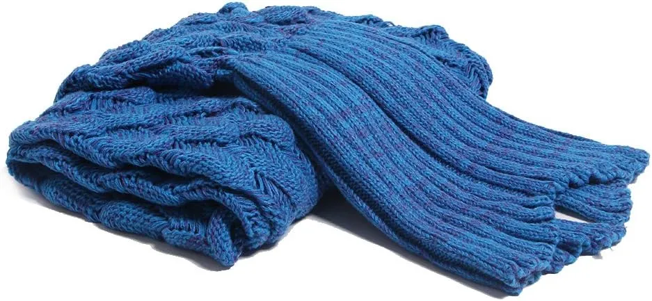 AmyHomie Mermaid Tail Blanket for Adults, Crochet Mermaid Blanket for Women Soft All Seasons Sleeping Blankets for Teen Girls (ScaleBlue,Adults)