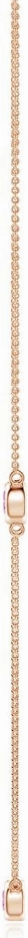 Angara Natural Pink Sapphire Pendant Necklace for Women in 14K Solid Gold | Birthday, Engagement, Anniversary, Wedding Jewelry Gift for Women