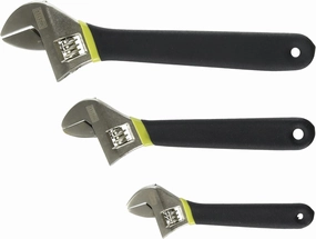 APEX TOOL GROUP-ASIA 213200 Master Mechanic 3 Piece Adjustable Wrench Set
