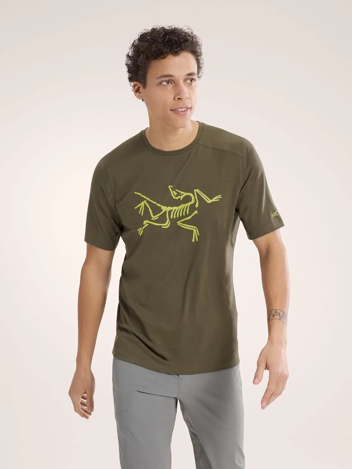 Arc'teryx Ionia Merino Wool Logo Shirt SS Men's | Soft Merino-Blend Performance Tee