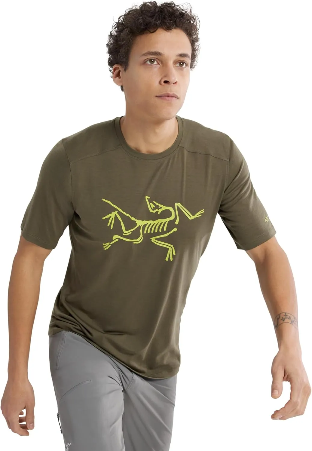 Arc'teryx Ionia Merino Wool Logo Shirt SS Men's | Soft Merino-Blend Performance Tee