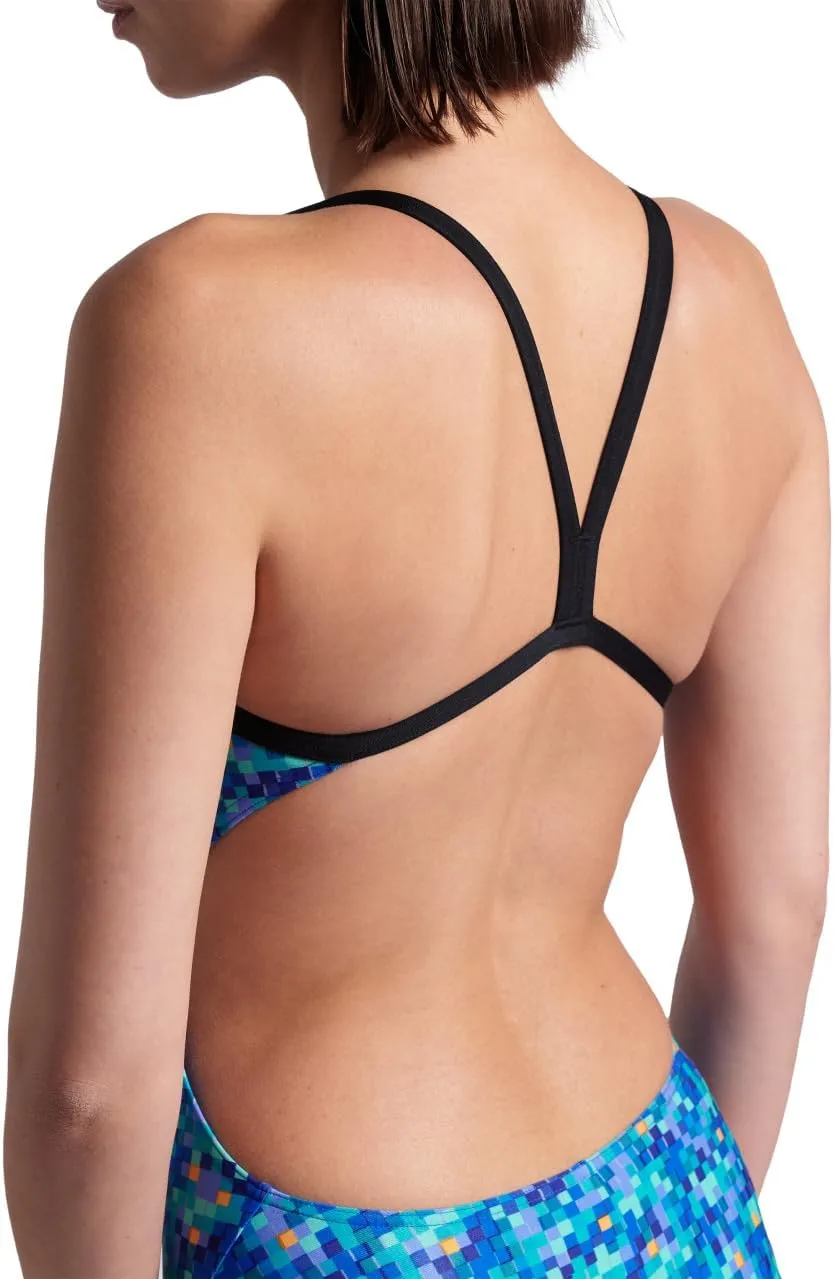ARENA Performance Pool Tiles Women's Swimsuit Challenge Back One Piece MaxLife Training Suit Competitive Ladies Bathing Suit