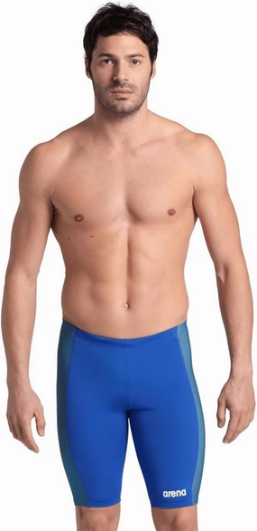 ARENA Performance Men's Abstract Tiles Swim Jammer Athletic Knee-Length Swimsuit Short Competitive Training Bathing Suit