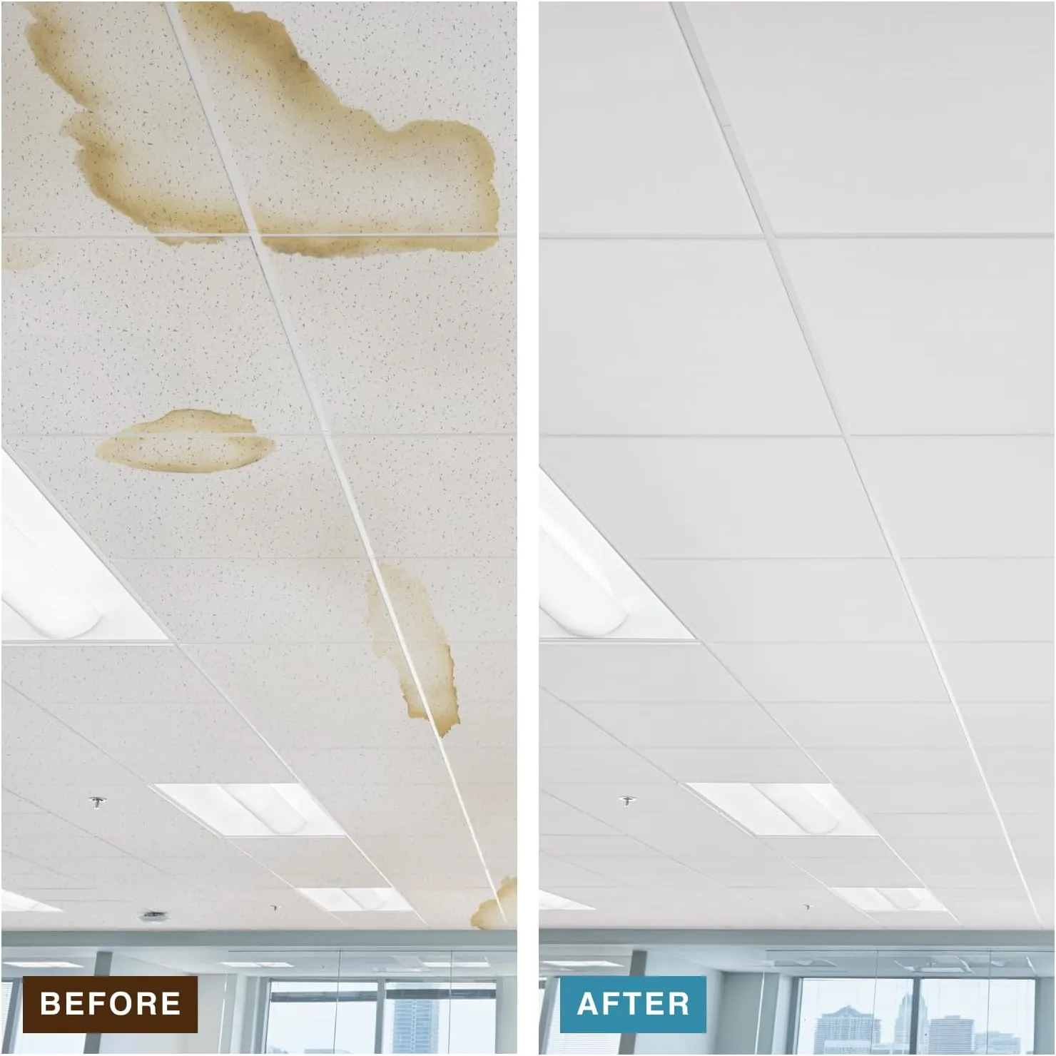 Armstrong Ceiling Tiles; 2x2 Ceiling Tiles - 12 pcs White; Acoustic Ceilings for Suspended Grid; Ultima Lay-in and TEGULAR 1910