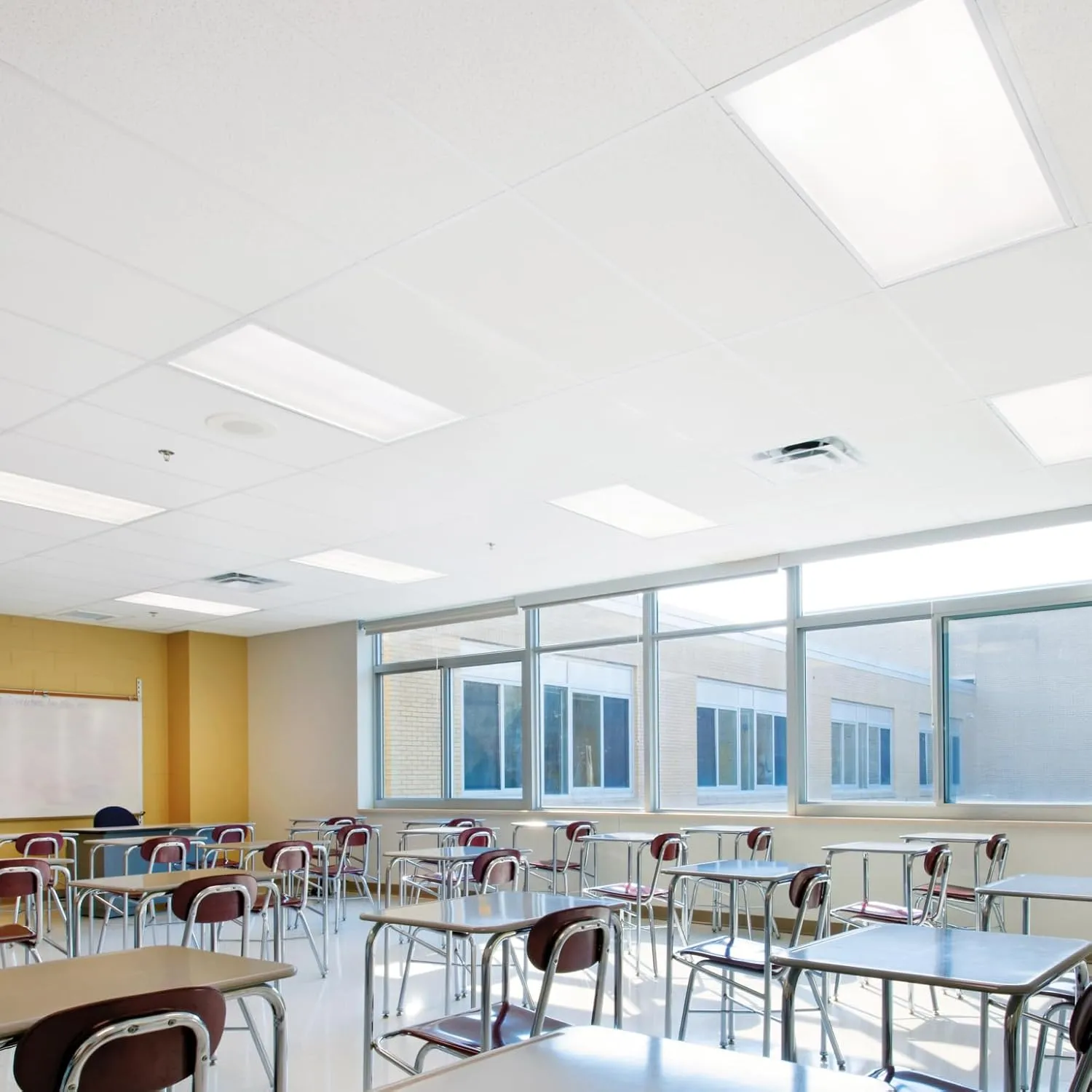 Armstrong Ceiling Tiles; 2x4 Ceiling Tiles - 12 pcs White; Acoustic Ceilings for Suspended Grid; FINE FISSURED 1729A