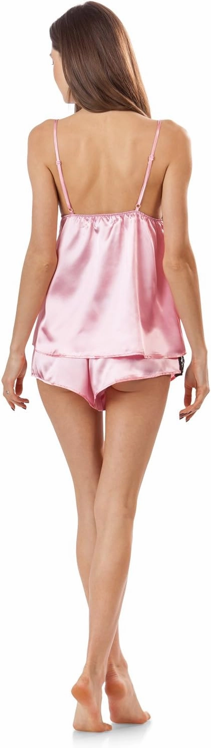 Ashford & Brooks Women's 3 Piece Satin Robe and Pajama Set