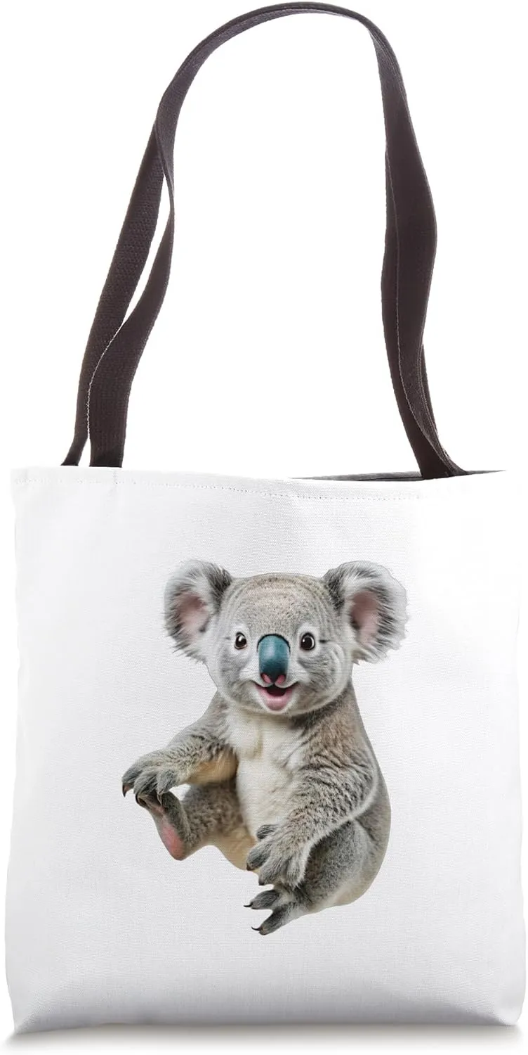 Australian Koala Bear marsupial joey pouch eucalyptus diet Tote Bag