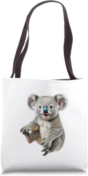 Australian Koala Bear marsupial joey pouch eucalyptus diet Tote Bag