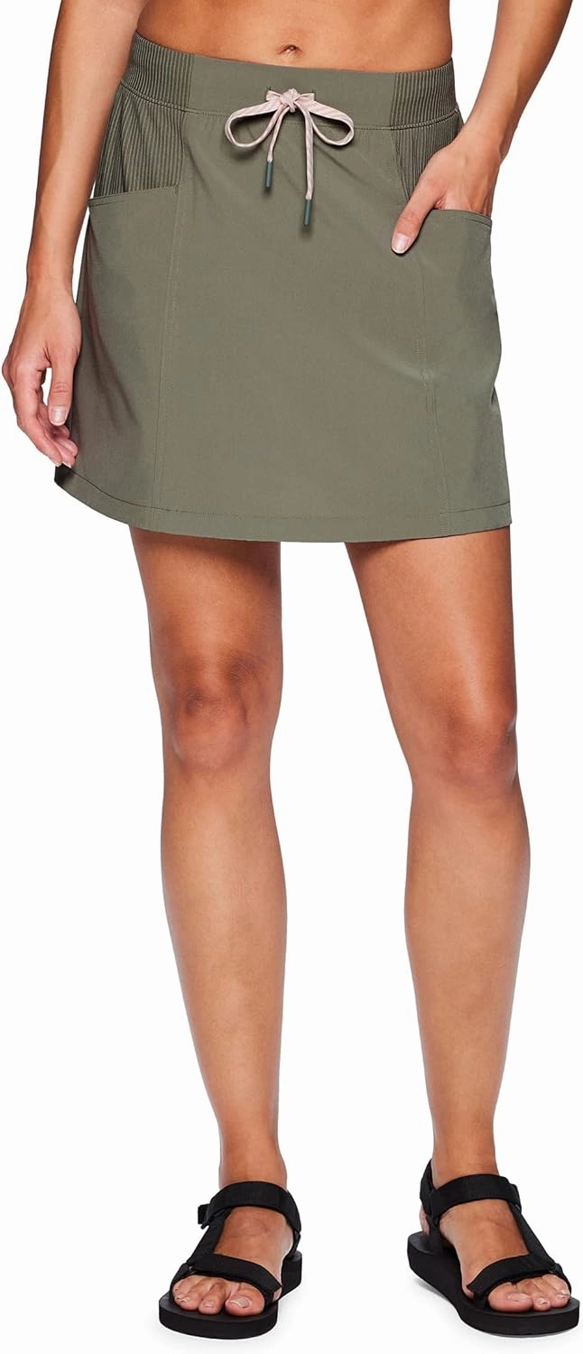 Avalanche Women's Stretch Woven Hiking Skort, Lightweight Quick Drying Skort with Pockets for Golf, Tennis, Outdoors