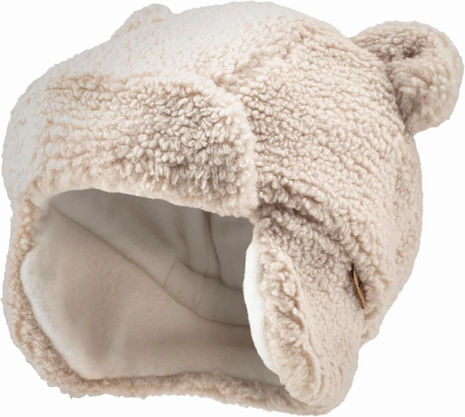 Aviator Hat with Ears Without Ears, Natural, 53 Boy, Natural, 53