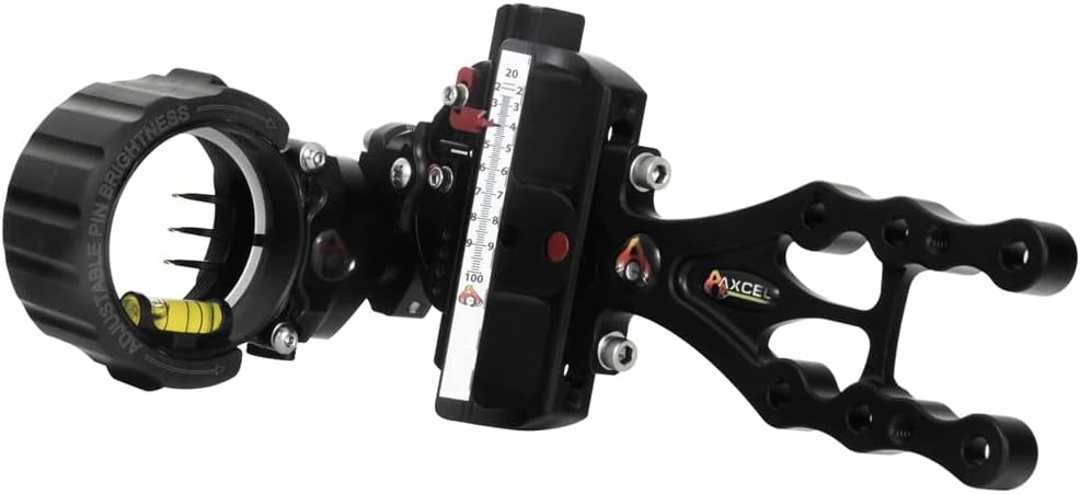 Axcel ACUT-N310-4BK Accu Touch Stat 3 Pin .010 Archery Sight, Left Hand/Right Hand