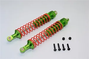 Axial RR10 Bomber Upgrade Parts Aluminum Front/Rear Adjustable Spring Damper (105mm) - 1Pr Set Green