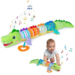 Baby Boy Toys for 0 3 6 9 12 Months, Soft Tummy Time Toy with Multi Textures,Rattle,Crinkle,Newborn Baby Stuffed Animal Toy, Baby Gift,Caterpillar