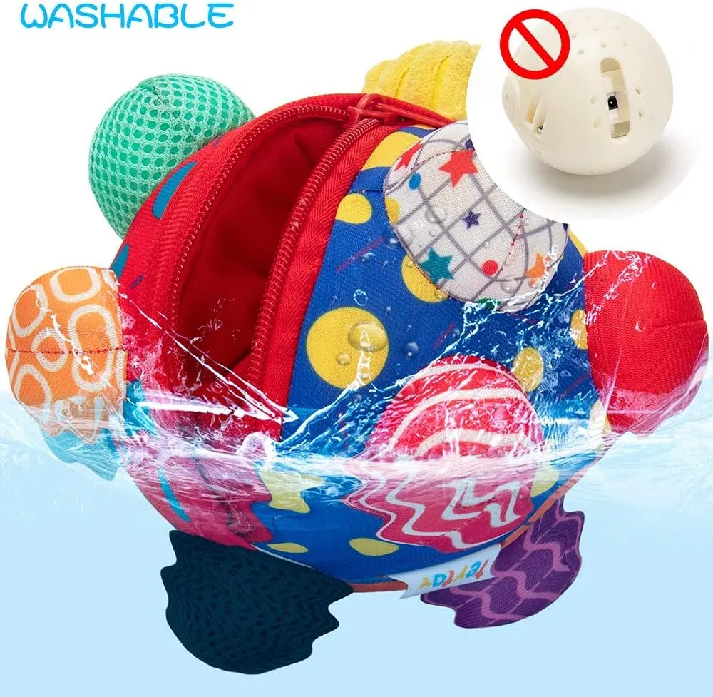 Baby Music Shake Dancing Ball Toy,Developmental Bumpy Ball Sensory Soft Toys,Easy to Grasp Bumps Help Develop Motor Skills