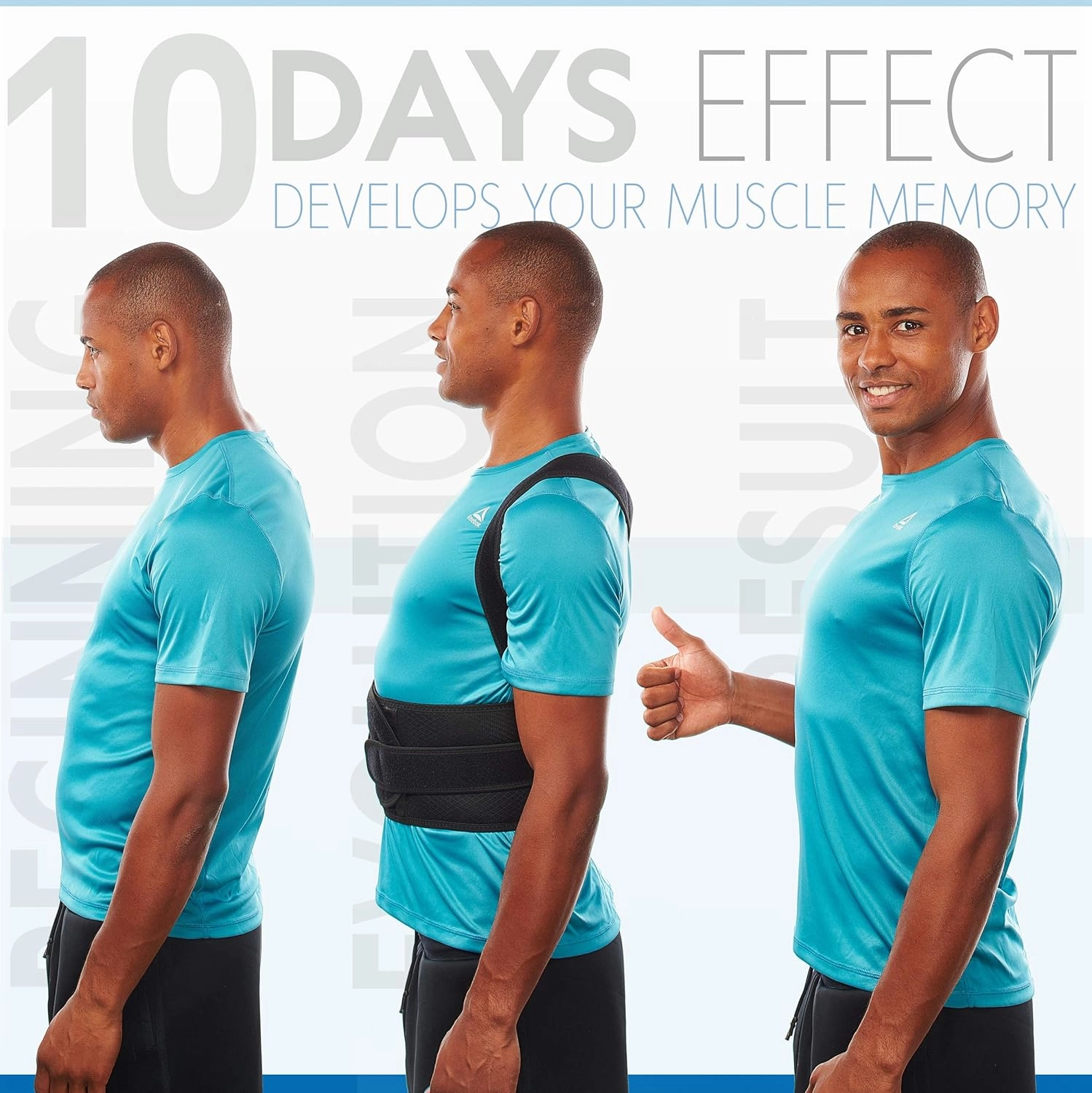Back Brace Posture Corrector for Men and Women - Adjustable Posture Brace for Upper and Lower Back Pain Relief - Muscle Memory Support Straightener (Small)