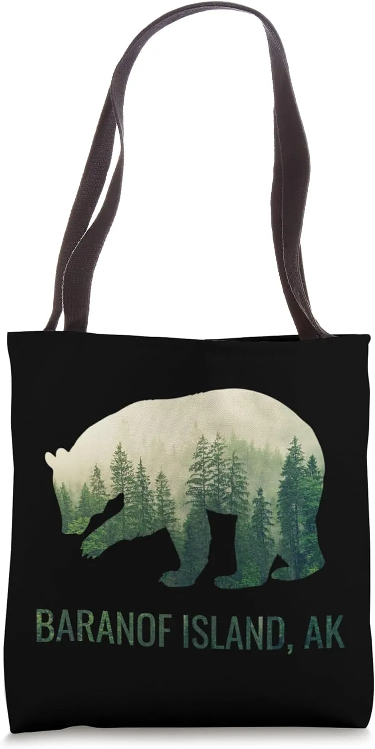 Baranof Island Grizzly Bear Southeast Alaska Forest Wildlife Tote Bag