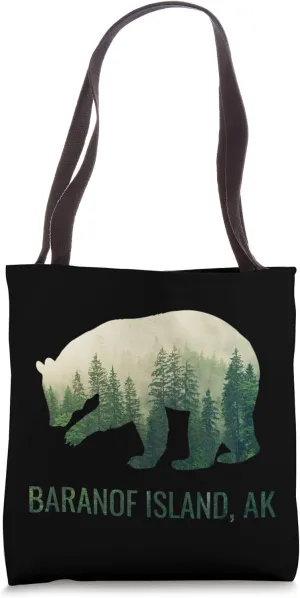 Baranof Island Grizzly Bear Southeast Alaska Forest Wildlife Tote Bag