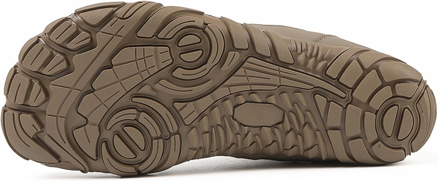Barefoot Shoes Fur Lined Winter Mens Wide Toe Box Trail Runner Women Zero Drop Sole High top Walking Shoes Minimalist Outdoor Hiking Trekking Boots Sneakers