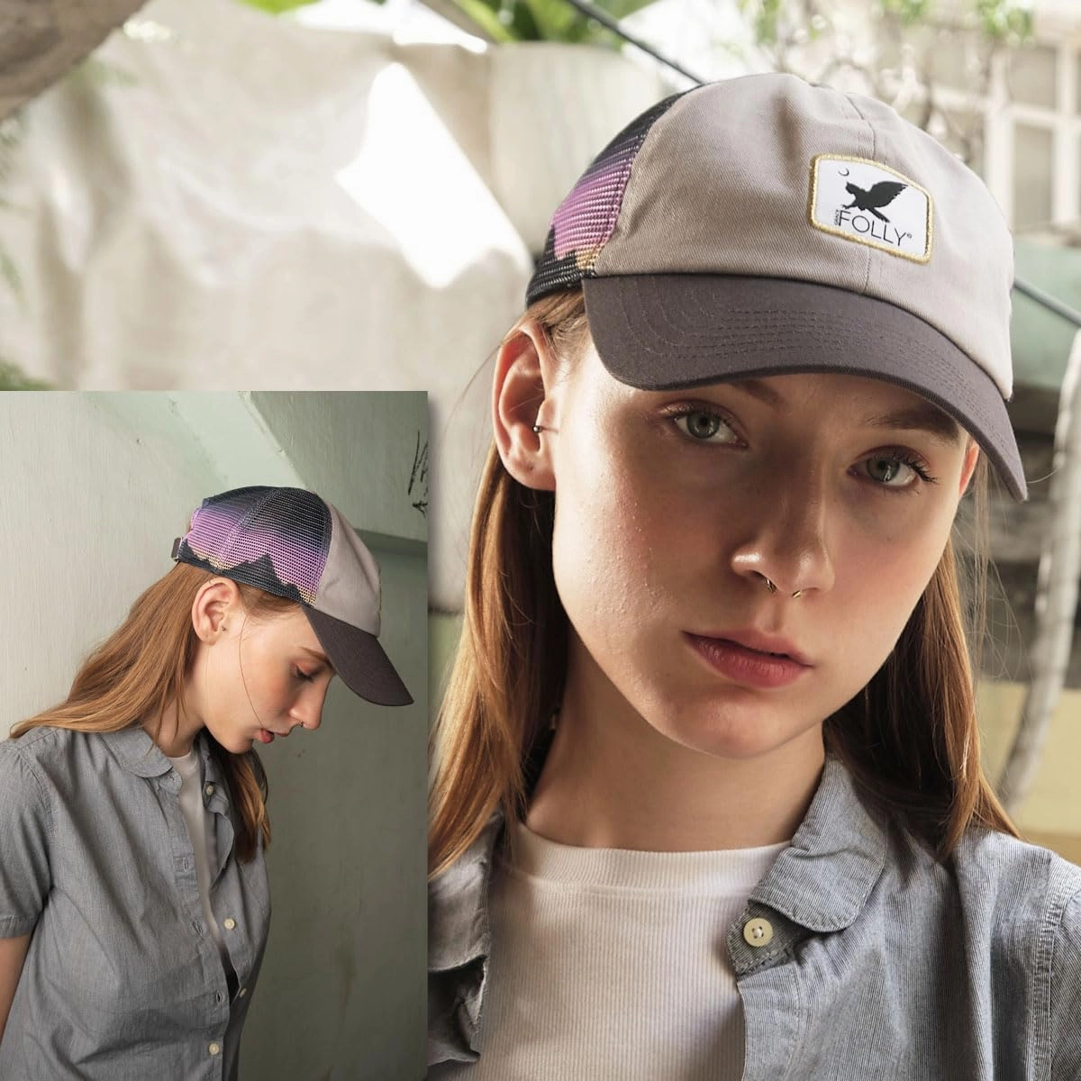 Baseball Cap for Women in Cute Dad Hat Design with Mesh to Stay Cool at The Beach in Summer