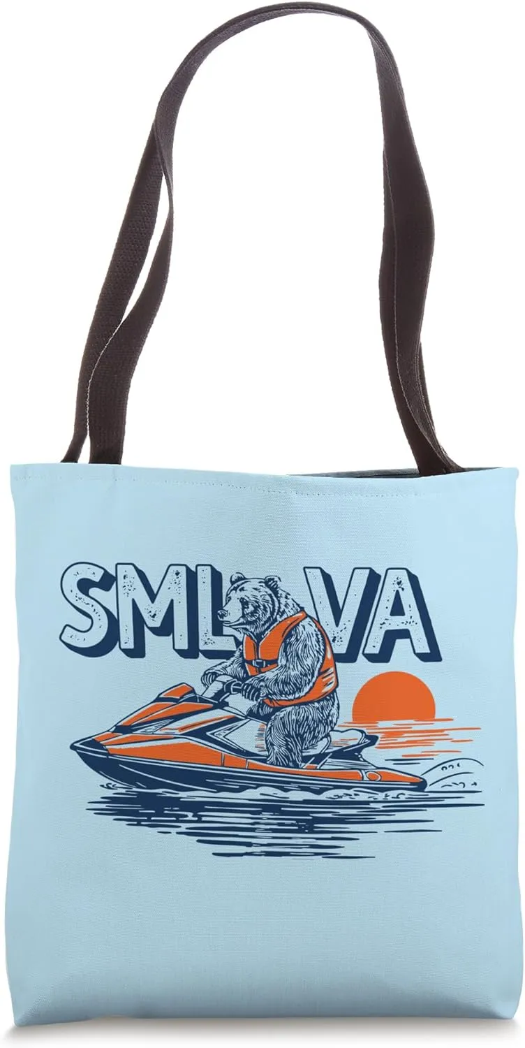 Bear & Personal Watercraft Smith Mountain Lake Virginia SML Tote Bag
