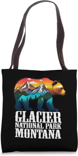 Bear Glacier National Park Montana wildlife family vacation Tote Bag