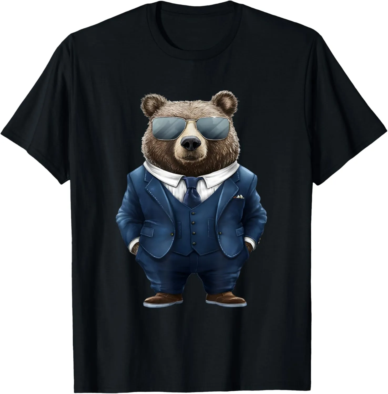 Bear Men Woman Bear In Suit Bear T-Shirt