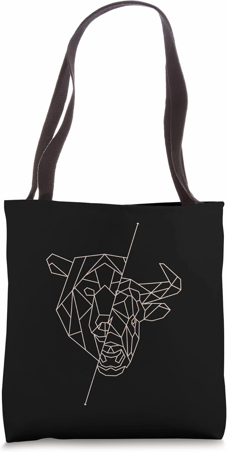 Bear and Bull Art Invest Tote Bag