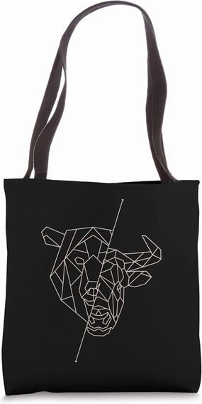 Bear and Bull Art Invest Tote Bag
