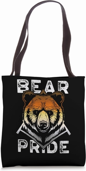 Bear Community, Bear Flag Colors, Gay Bear Pride Tote Bag