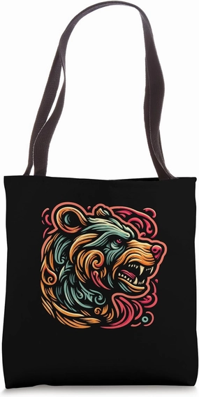 Bear Gargoyle Animal Wilderness Art Tote Bag