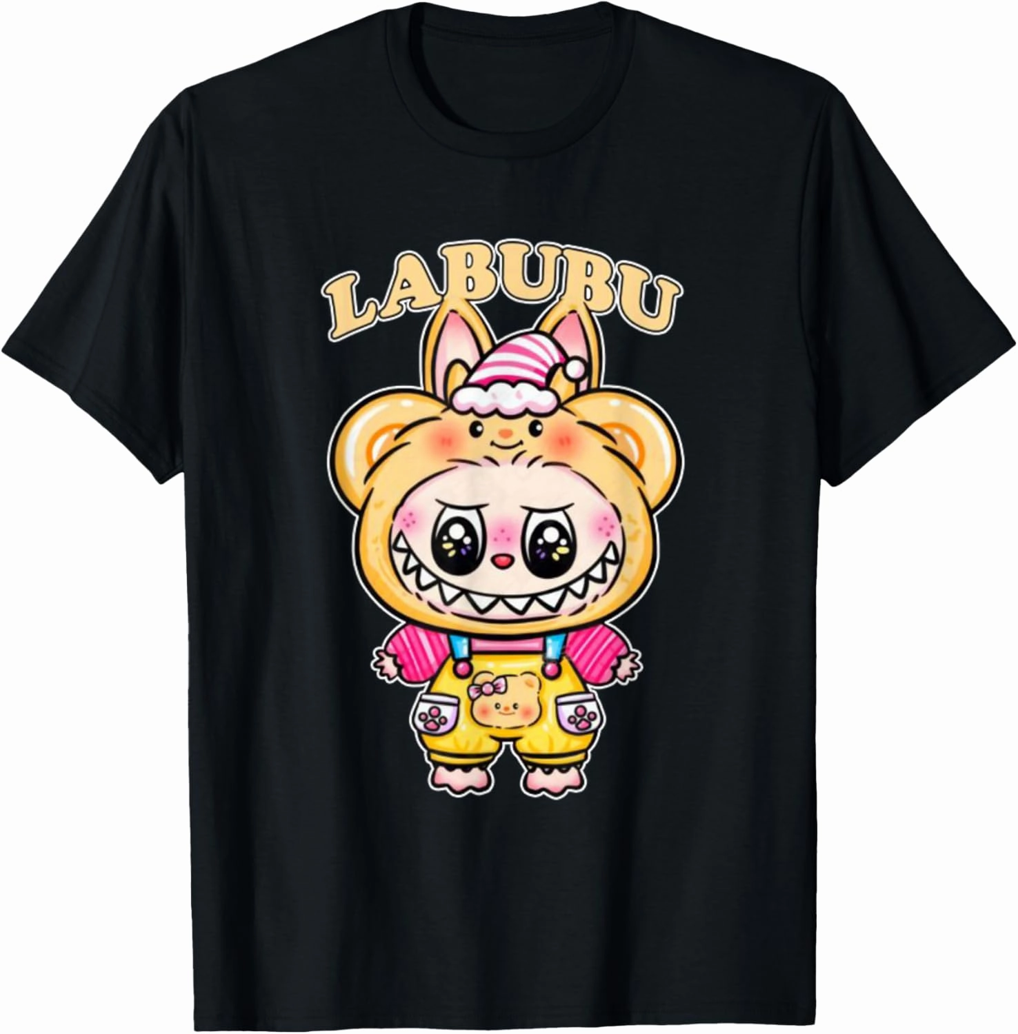 Bear Labubu Lover Cute Labubu The Monsters Christmas Girls T-Shirt