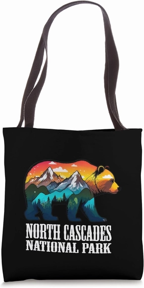 Bear North Cascades wildlife trip PNW Pacific Northwest WA Tote Bag