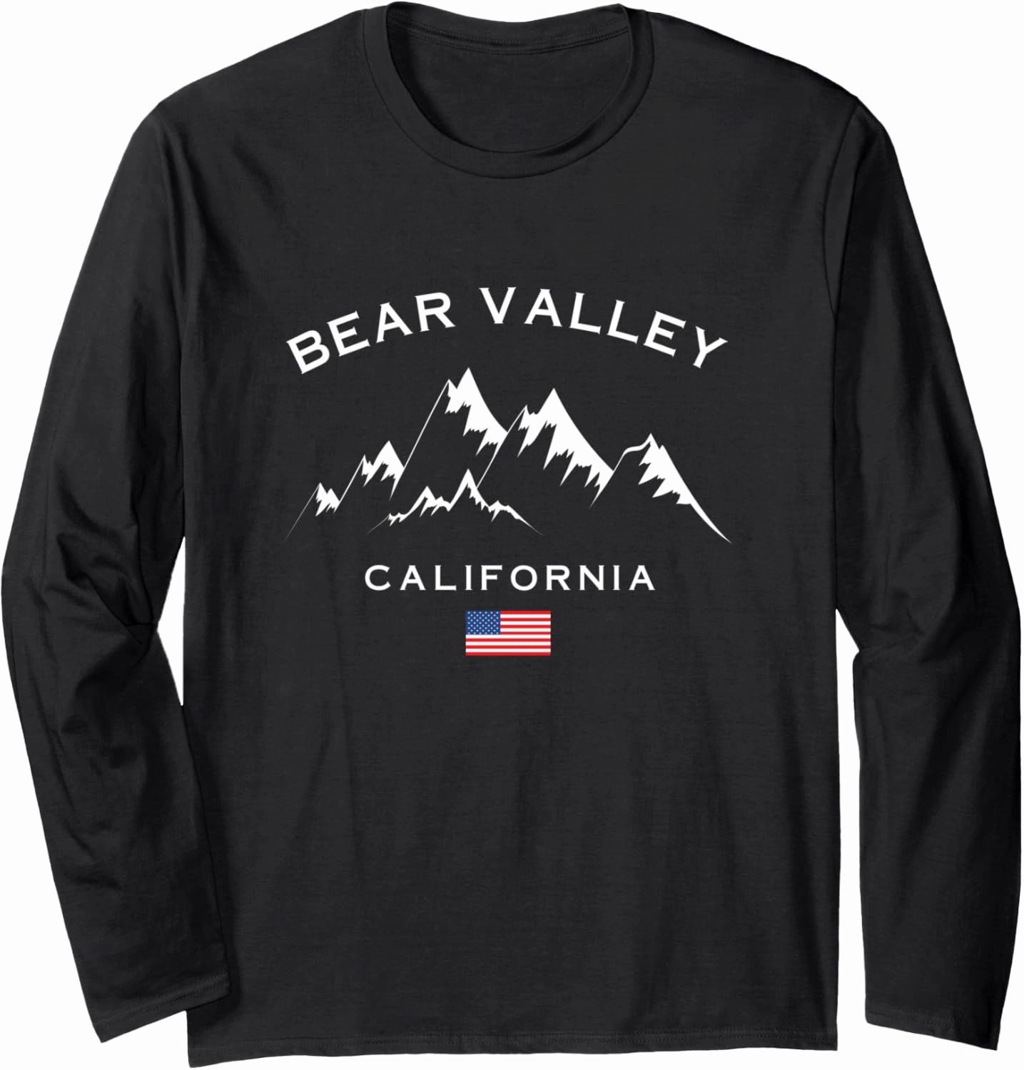 Bear Valley Ski Resort Skiing Souvenir California Long Sleeve T-Shirt