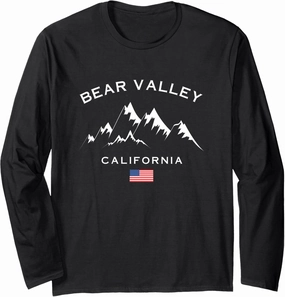 Bear Valley Ski Resort Skiing Souvenir California Long Sleeve T-Shirt