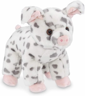 Bearington Hamilton Plush Spotted Pig Stuffed Animal, 10 Inches
