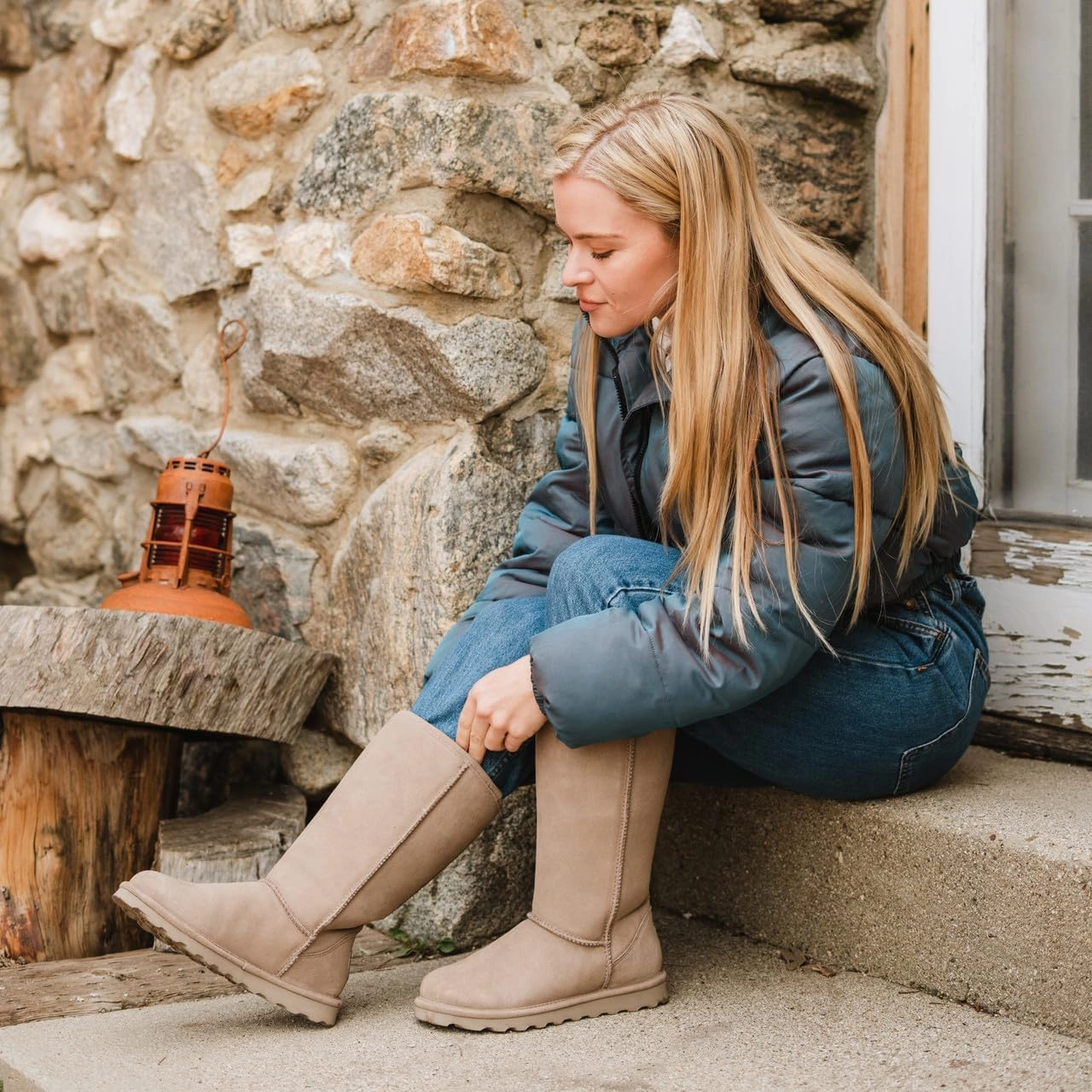 BEARPAW Women's Elle Tall Multiple Colors | Classic Suede Slip On Winter Boot