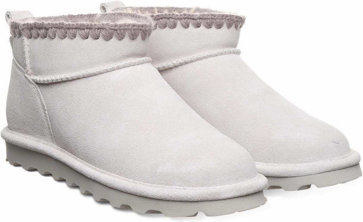 BEARPAW Women's Shorty Crochet Multiple Colors | Women's Ankle Boot | Women's Slip On Boot | Comfortable Winter Boot