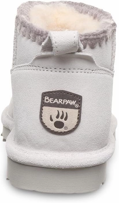 BEARPAW Women's Shorty Crochet Multiple Colors | Women's Ankle Boot | Women's Slip On Boot | Comfortable Winter Boot