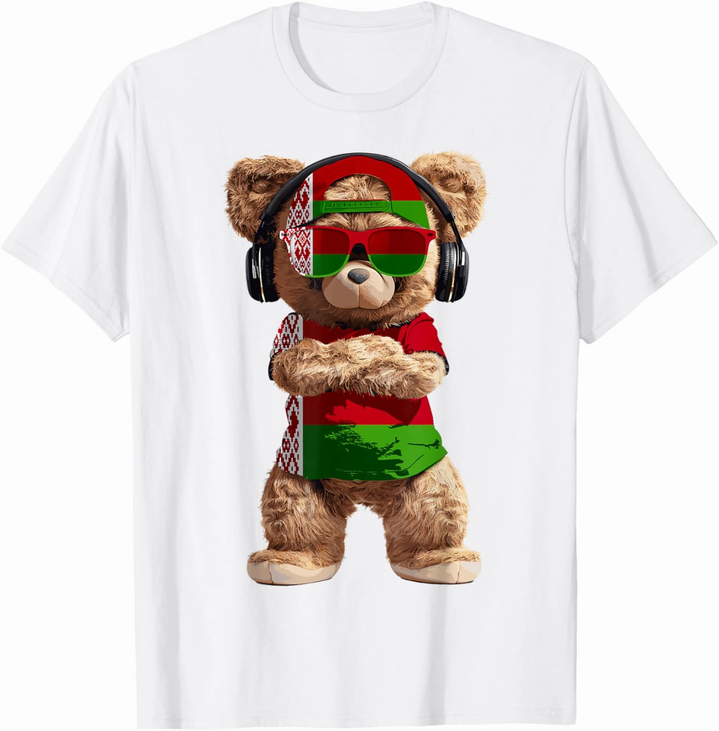 Belarus Flag Souvenirs Bear Outfit Products Belarusian T-Shirt