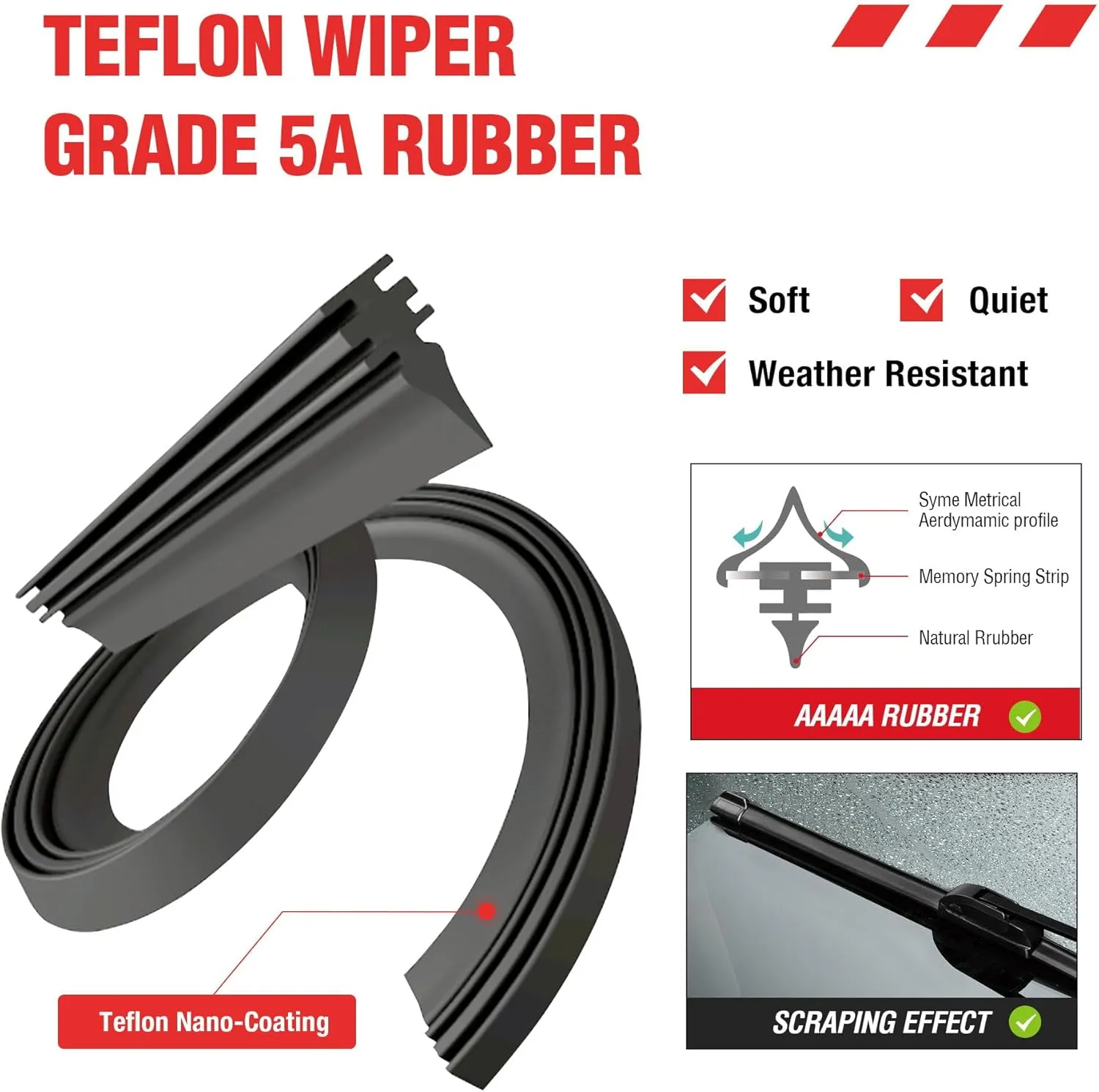 BERG REGEN 3 Wipers Windshield Wiper Blades Replacement for VW Volkswagen Tiguan 2022 2021 2020 2019 2018 Premium All-Season Automotive OEM Wiper Blades Set - 25"/22"/15" (Set of 3)