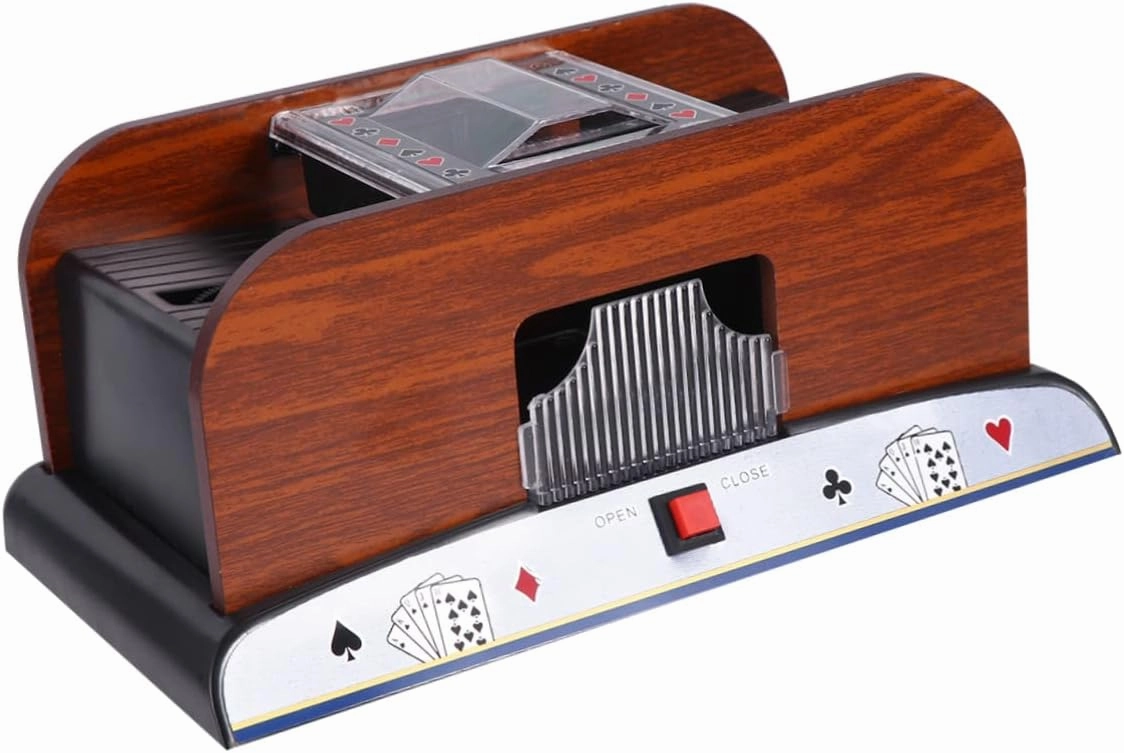 BESPORTBLE 1pc Poker Shuffling Cards Shuffler Machine Poker Shuffler 4 Deck Shuffler Canasta Shuffler Battery Operated Shuffler Battery Operated Card Shuffler E Tool Mixer Automatic
