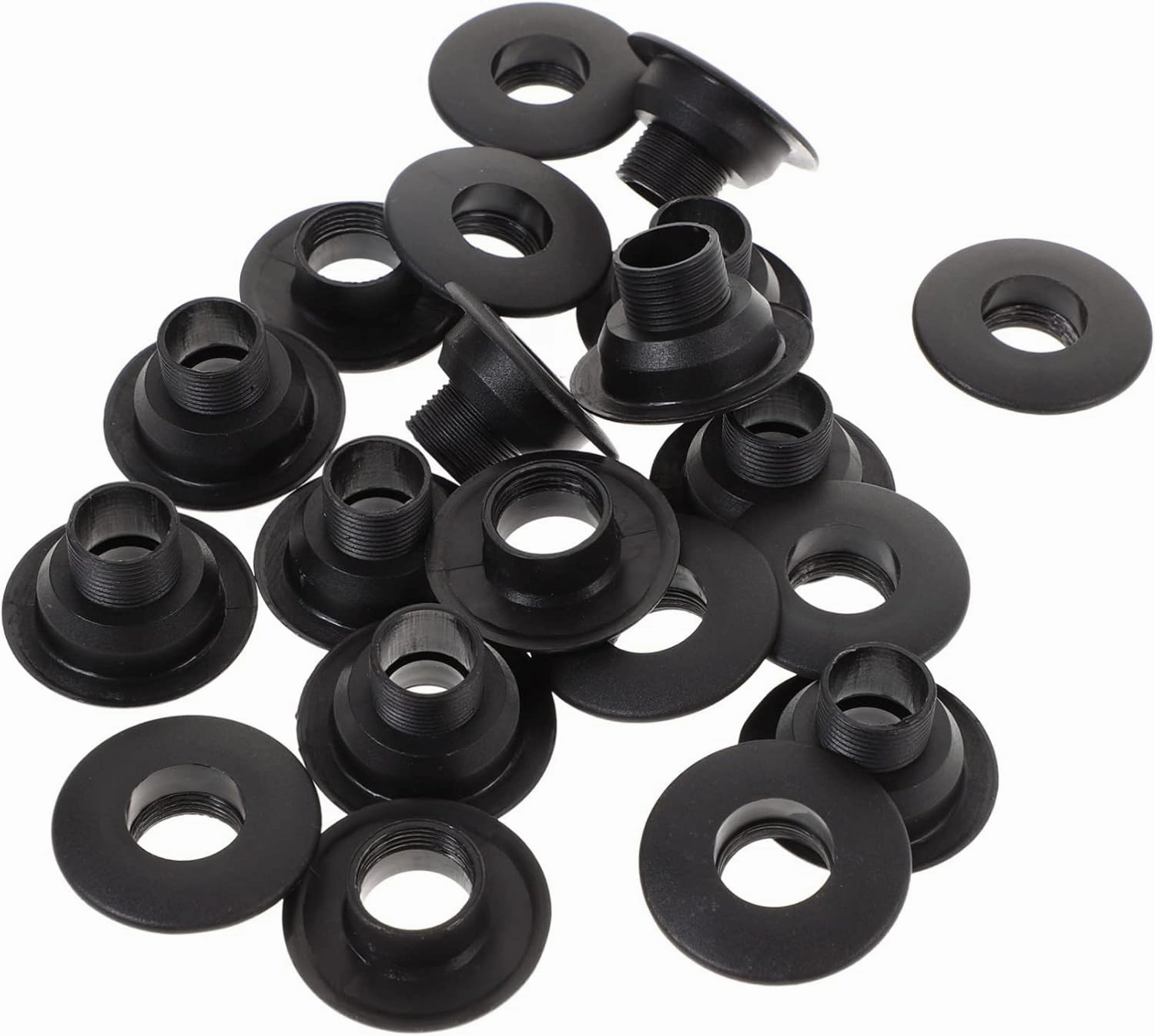 BESPORTBLE Table Soccer Foosball Replacement Parts 10 Set of Plastic Bearings Rods Black 15.8mm Diameter Threaded Construction