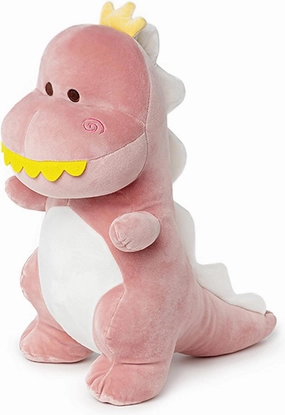 Big Dinosaur Plush Toy, 15.7" Soft Dino Plushie for Boys, Girls & Kids, Pink