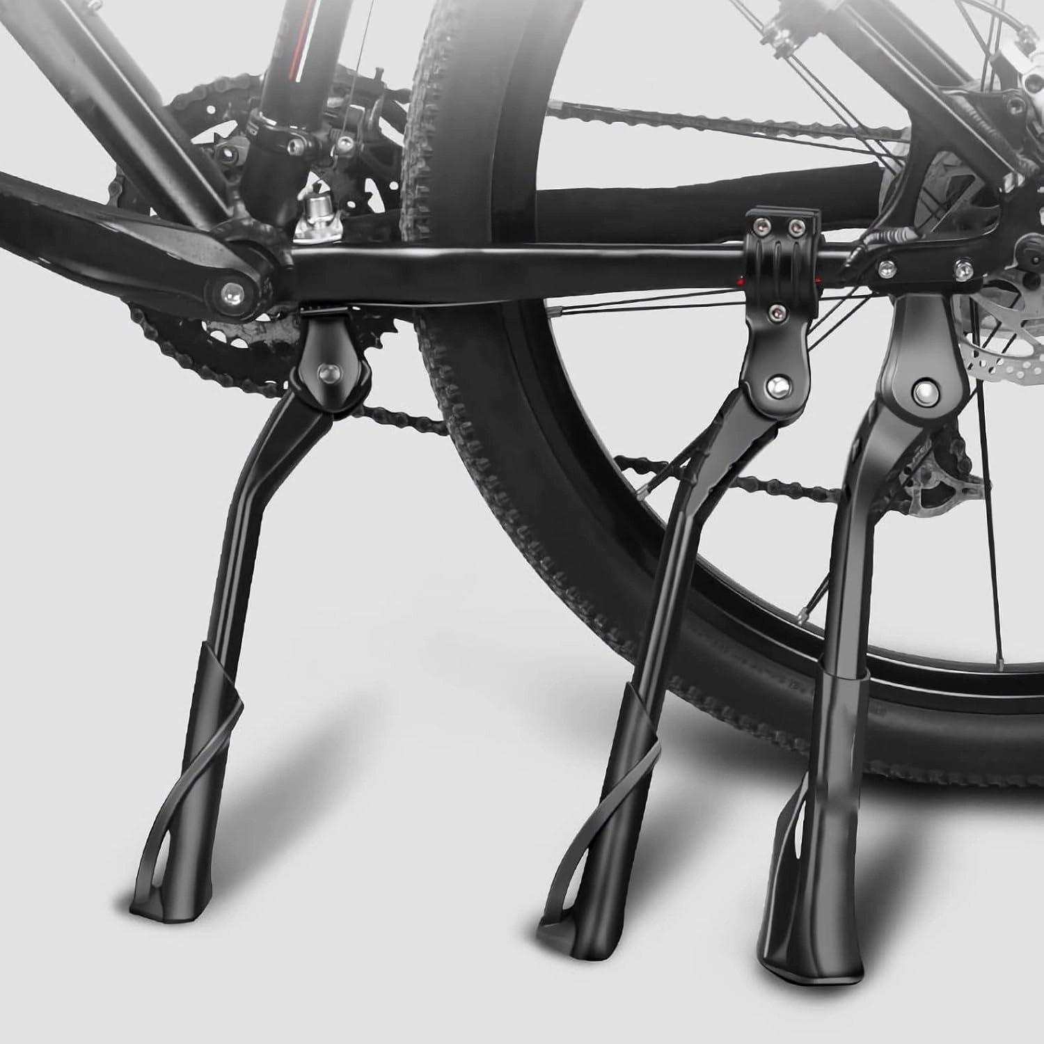 Bike Kickstand for Cervelo R5 Disc, Aluminum Adjustable Kickstand Foot Side Stand Suppor Rear Side Bicycle Stand with Non-Slip Rubber Foot,B