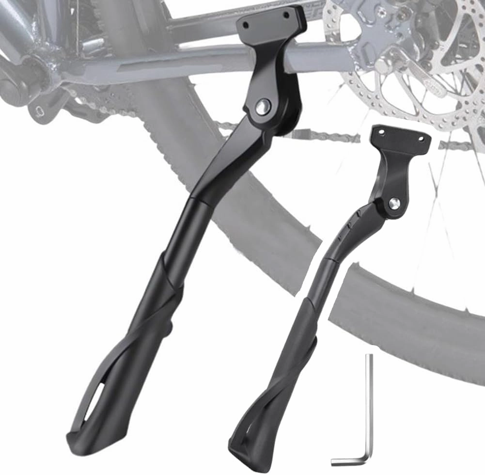 Bike Kickstand for Diamondback Andean Arden 3 Ascent EX Atroz 1 Axis Pro, Aluminum Adjustable Kickstand Foot Side Stand Suppor Rear Side Bicycle Stand with Non-Slip Rubber Foot,B